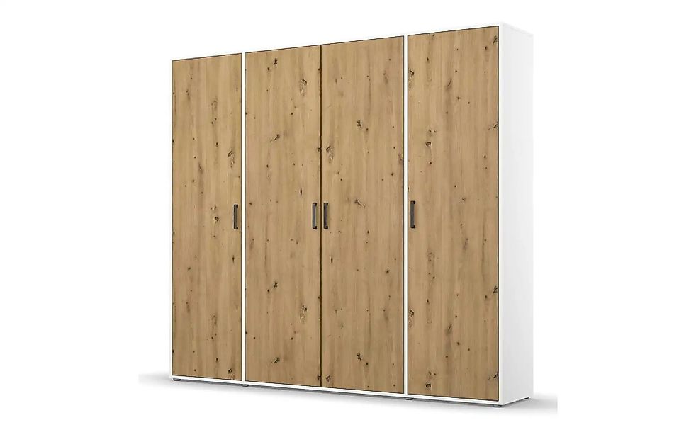 Drehtürenschrank  Yarm ¦ weiß ¦ Maße (cm): B: 187 H: 194 Schränke > Kleider günstig online kaufen