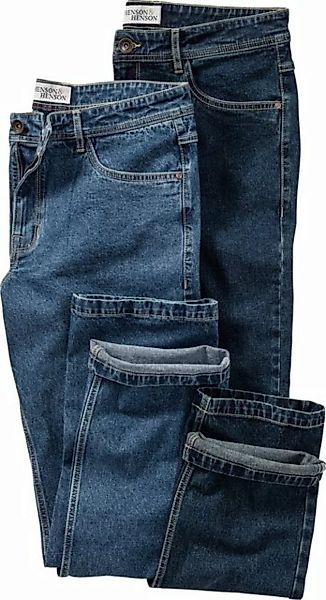 HENSON&HENSON Stretch-Jeans (Set, 2er-Pack) aus strapazierfähigem 12 oz Den günstig online kaufen