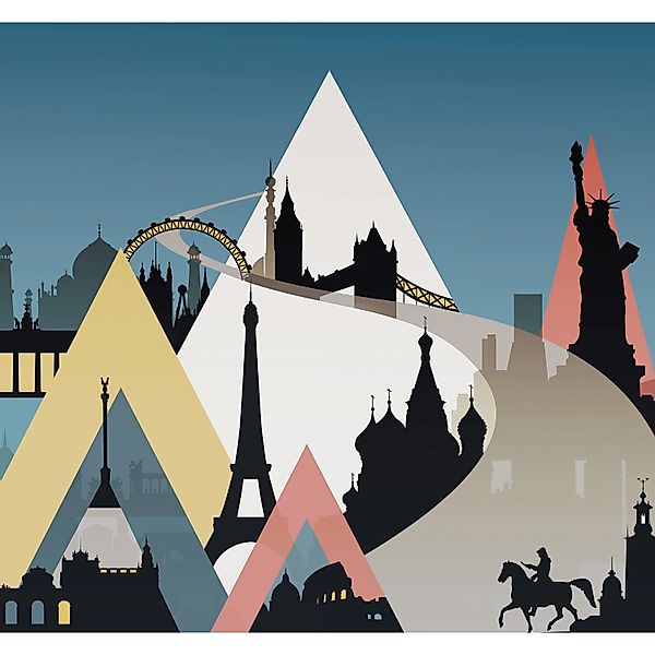 Komar Vliesfototapete Sightseeing 300 cm x 280 cm günstig online kaufen