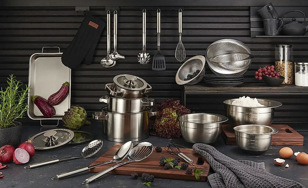 Meisterkoch Pfannenwender  OPTIMUS ¦ silber ¦ Edelstahl Küchenzubehör & Hel günstig online kaufen