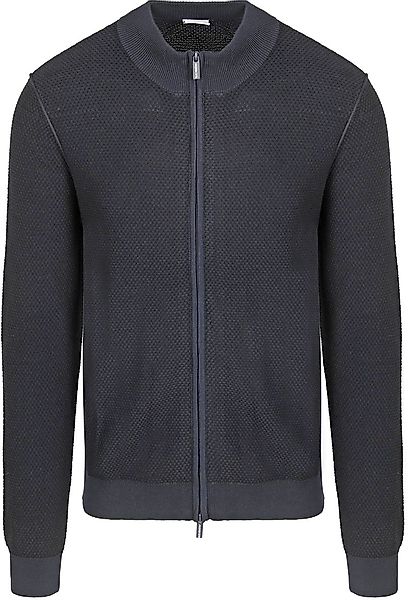 Blue Industry Strickjacke Struktur Navy - Größe M günstig online kaufen