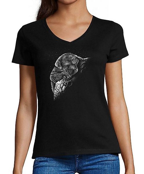MyDesign24 T-Shirt Damen Hunde Print Shirt günstig online kaufen