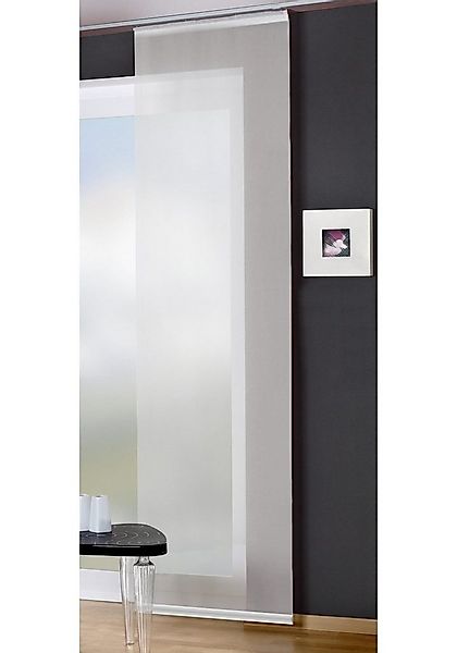 HOME WOHNIDEEN Schiebegardine Wittenhagen (1 St), Klettband, transparent, V günstig online kaufen