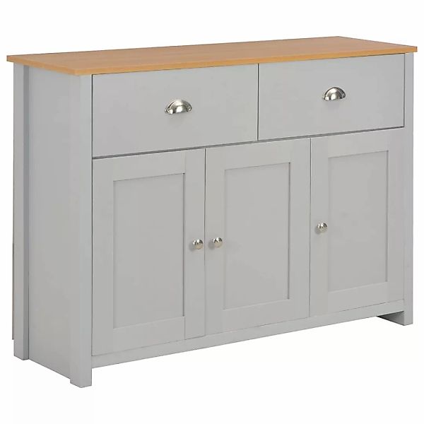 vidaXL Sideboard Sideboard Grau 112x35x81 cm günstig online kaufen