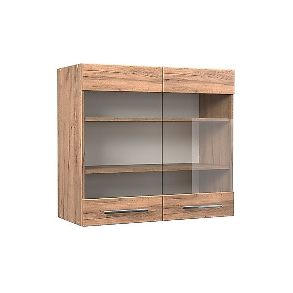 Vicco Glashängeschrank Fame-Line, Goldkraft Eiche/Goldkraft Eiche, günstig online kaufen