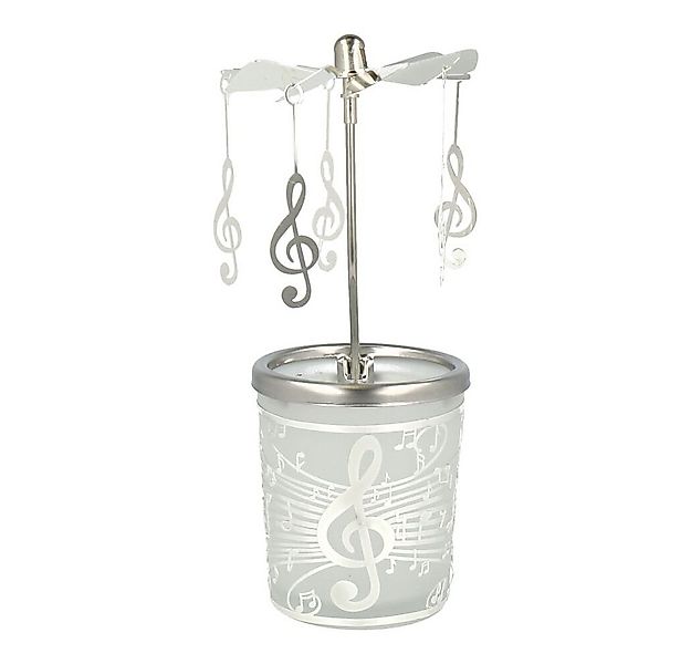 mugesh Tischkerzenhalter Windlicht Glas-Karussell mit Violinschlüssel, für günstig online kaufen