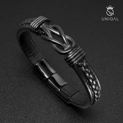 UNIQAL.de Lederarmband Unendlichkeit Leder Armband "INFINITY" günstig online kaufen