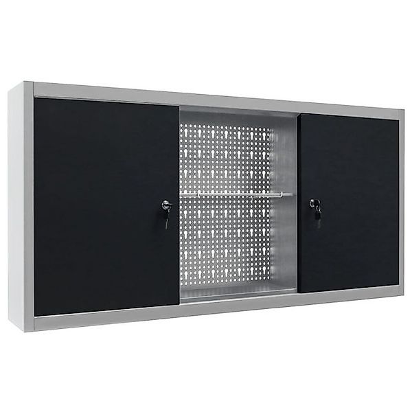 vidaXL Werkzeugschrank Wand-Werkzeugschrank Industrie-Stil Metall Grau und günstig online kaufen
