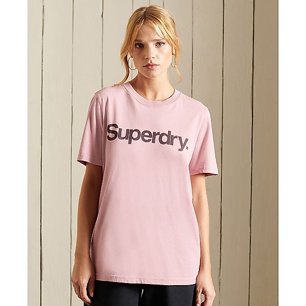 Superdry Core Logo Kurzarm T-shirt XL Soft Pink günstig online kaufen