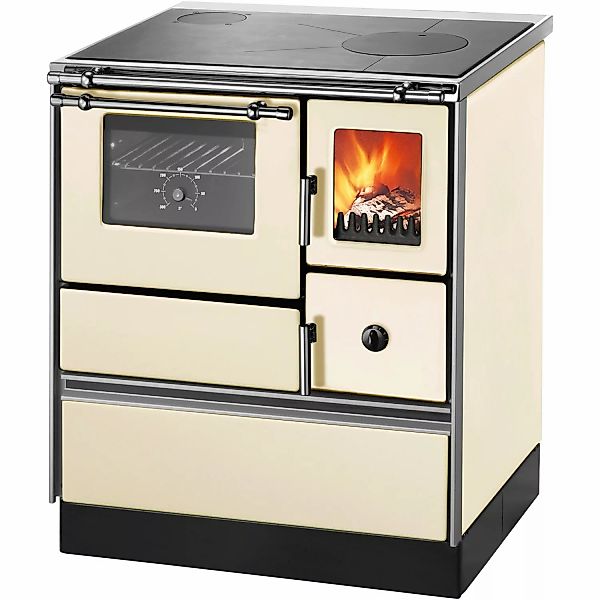 Westminster Küchenofen K 176 FA-70  links Stahl Elfenbein 5 kW günstig online kaufen