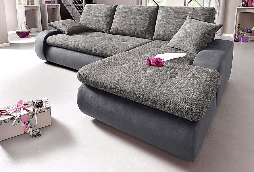 TRENDMANUFAKTUR Ecksofa "Indie, modern und bequem, Materialmix, OTTOs Choic günstig online kaufen