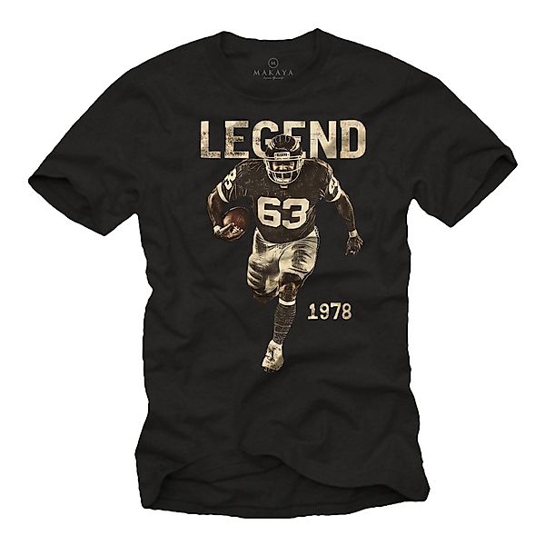 MAKAYA Print-Shirt American Football Bulldozer Motiv günstig online kaufen