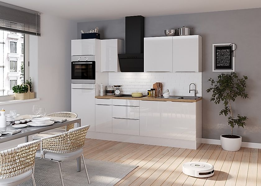 KOCHSTATION Küchenzeile "KS-Aken" Breite 270 cm, wahlweise mit E-Geräten, m günstig online kaufen