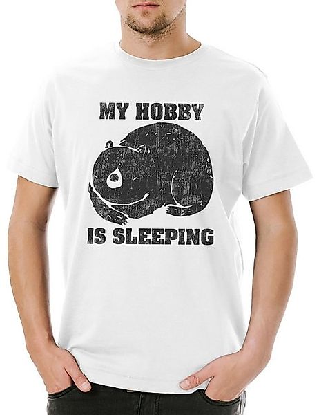 Urban Backwoods Print-Shirt Urban Backwoods My Hobby Is Sleeping Herren T-S günstig online kaufen
