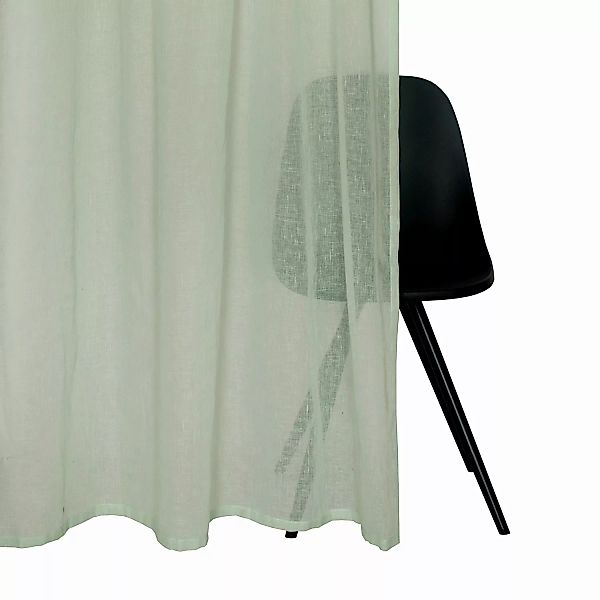 Vorhang Soho mit Schlaufenband • halbtransparent • 130 x 250 cm - Grauweiss günstig online kaufen