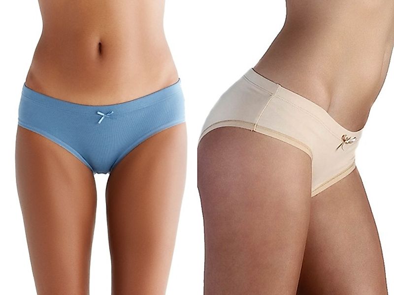 4 Er Pack Mix Damen Hipster Slip Bio-baumwolle Hotpants "Albero" günstig online kaufen