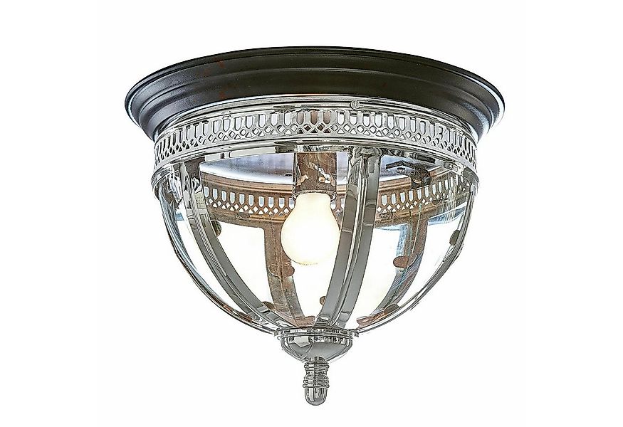 Mirabeau Wandleuchte Wand- & Deckenlampe Toole silber/schwarz günstig online kaufen