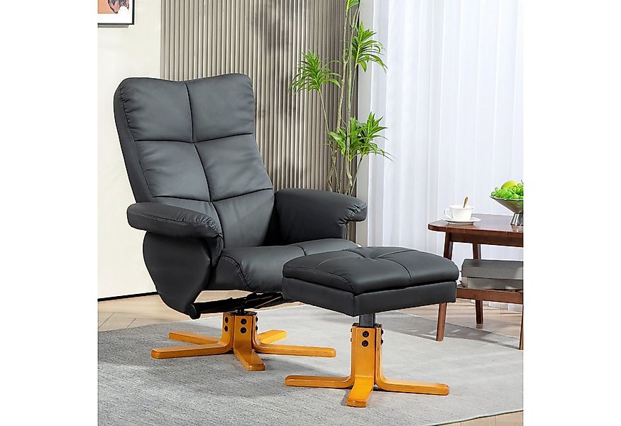 HOMCOM Relaxsessel mit Hocker und Stauraum, mit Liegefunktion (Fernsehsesse günstig online kaufen