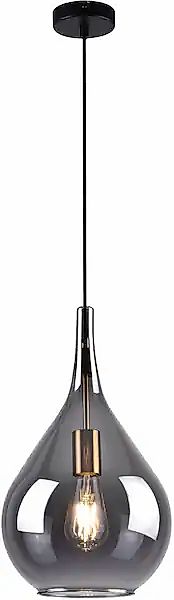 näve Pendelleuchte »Gota« E27 1 Stk. Rauchglas D: 25cm, exkl. 1x E27, H: 15 günstig online kaufen