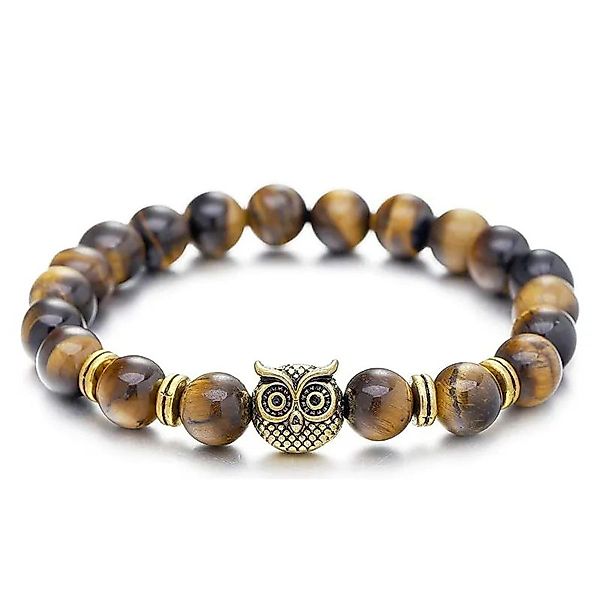KARMA Perlenarmband Eule Braun, Weiß od. günstig online kaufen