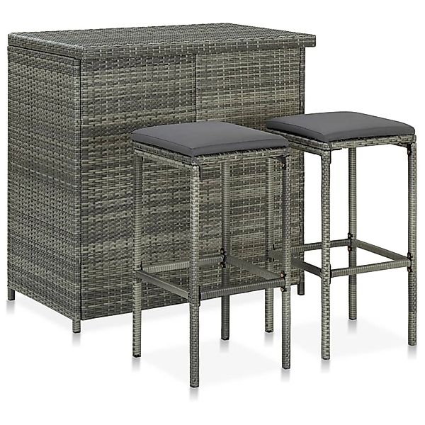 vidaXL Essgruppe 3-tlg. Bar Set Poly günstig online kaufen