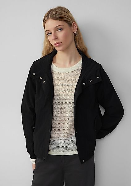 QS Outdoorjacke Nylon-Jacke mit Kapuze und günstig online kaufen