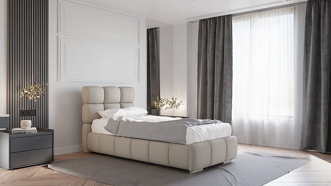 PANDA MÖBEL GmbH Polsterbett Bliss, Ein Luxusbett in jeder Größe 120x200cm günstig online kaufen