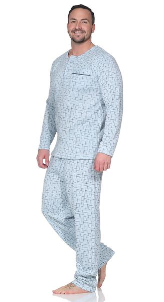 EloModa Pyjama Herren Thermo Pyjama lang günstig online kaufen