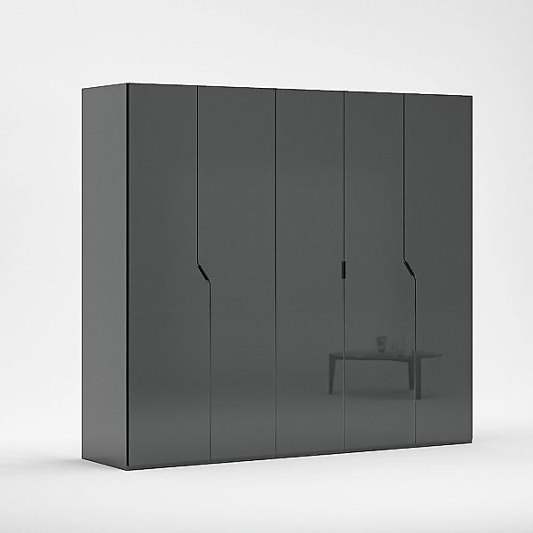 INOSIGN Kleiderschrank "AMETISTA, Drehtürenschrank, designgeformten Fronten günstig online kaufen