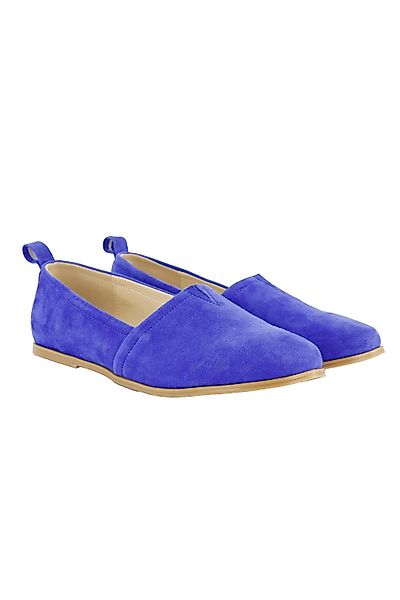 Ulla Popken Leder-Slipper Veloursleder flacher Absatz günstig online kaufen