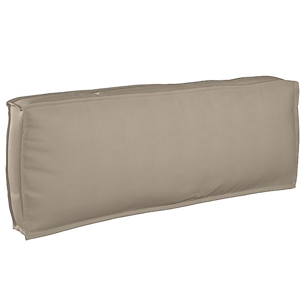 vidaXL Sitzauflage Paletten-Rückenkissen Taupe 120x40x12 cm günstig online kaufen