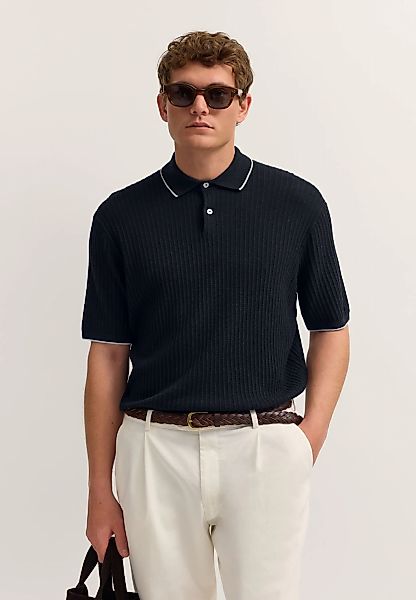 bugatti Poloshirt "kurzarm" gestrickt in Regular Fit günstig online kaufen