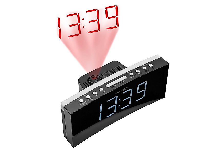 PEDEA Radiowecker FM-Radio, LED-Anzeige, Nachtlicht, Snooze, Dual Alarm dim günstig online kaufen