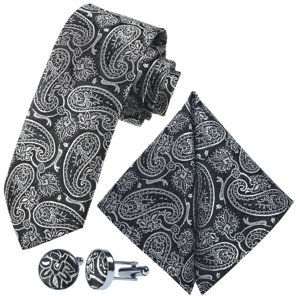 GASSANI Krawatte Hochzeitskrawatte Paisley Festlich, Herren-Krawatte günstig online kaufen