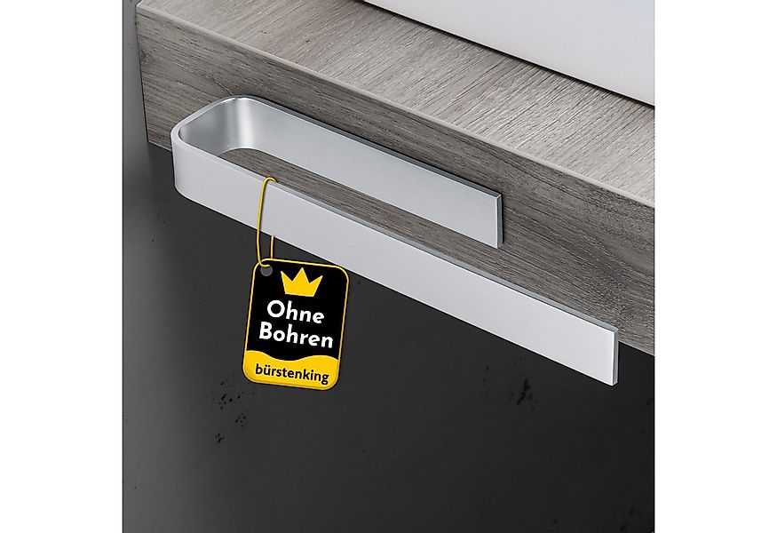 Bürstenking Handtuchhalter selbstklebend ohne Bohren 33/39 cm – Klebemontag günstig online kaufen