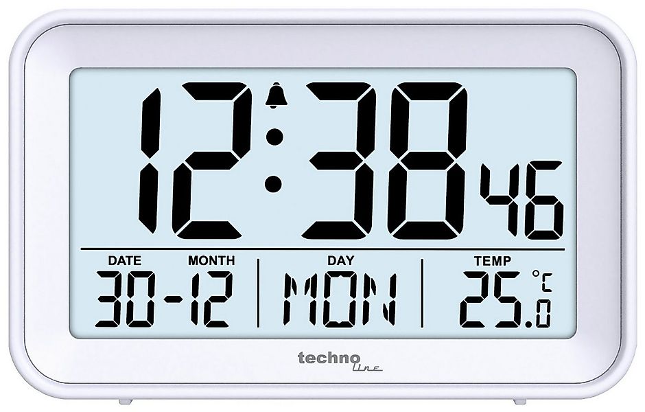 technoline Quarzwecker WT 497 mit großer Uhrzeitanzeige günstig online kaufen