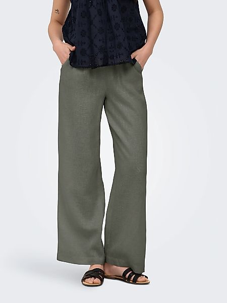ONLY Schlupfhose "ONLBRUXELLES MW LIN BL TIE PANT PNT NOOS" Sommerhose mit günstig online kaufen