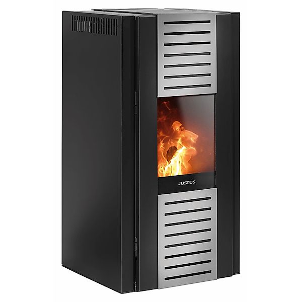 Justus Pelletofen Sirkos 2.0 Sirkos 2.0 Stahl Schwarz 6 kW mit Automatik günstig online kaufen