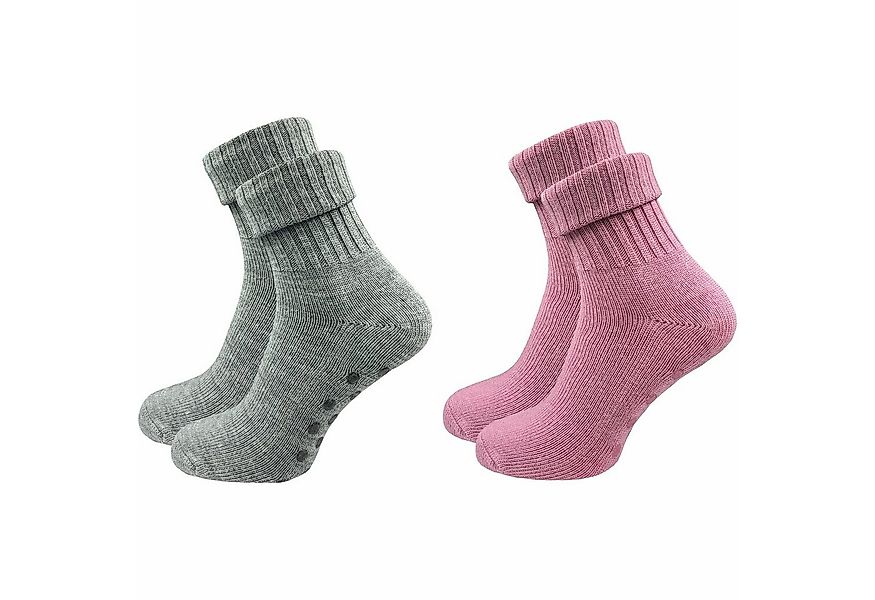 GAWILO ABS-Socken für Damen aus Wolle für extra warme Füße, Stoppersocken ( günstig online kaufen