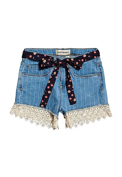 Superdry Lace Hot Shorts Hosen 27 Summer House Stripe günstig online kaufen