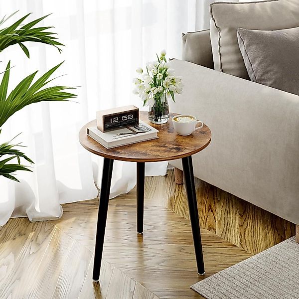 LuxusKollektion Beistelltisch Beistelltisch Rund Holz Klein günstig online kaufen