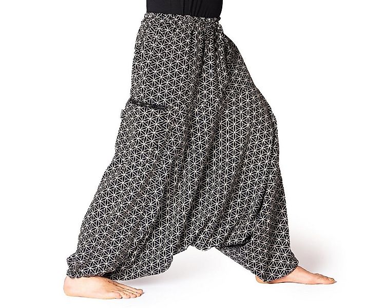 PANASIAM Haremshose Aladinhose Geometrix Haremshose aus 100% grob gewebter günstig online kaufen