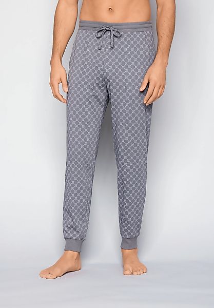 JOOP Loungehose "Leisure" mit Cornflower-Print, seitlichen Taschen und Bind günstig online kaufen