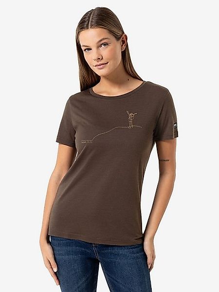 SUPER.NATURAL Print-Shirt Merino T-Shirt W GIPFELGLÜCK günstig online kaufen