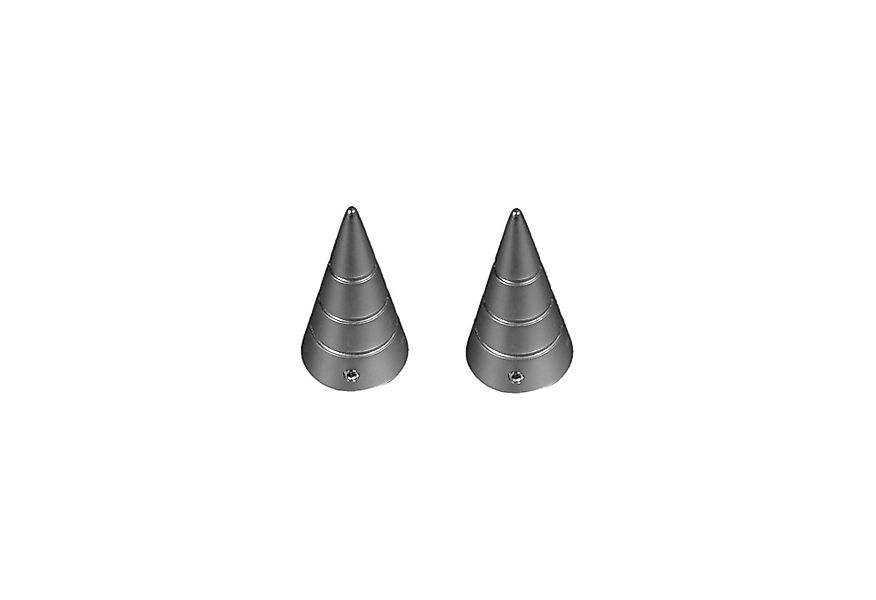 Liedeco Gardinenstangen-Endstück Kegel mit Rille, Gardinen, günstig online kaufen