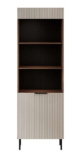 99rooms Vitrine Amela (Standvitrine, Wohnmöbel) mit 1 Tür, 3 offene Fächern günstig online kaufen