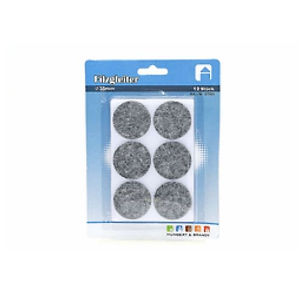 HundB Filzgleiter 12 Filzgleiter, Ø 38 mm, rund für Stühle, Tische, Möbel u günstig online kaufen