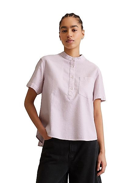 Marc O'Polo DENIM Kurzarmbluse aus gestreiftem günstig online kaufen
