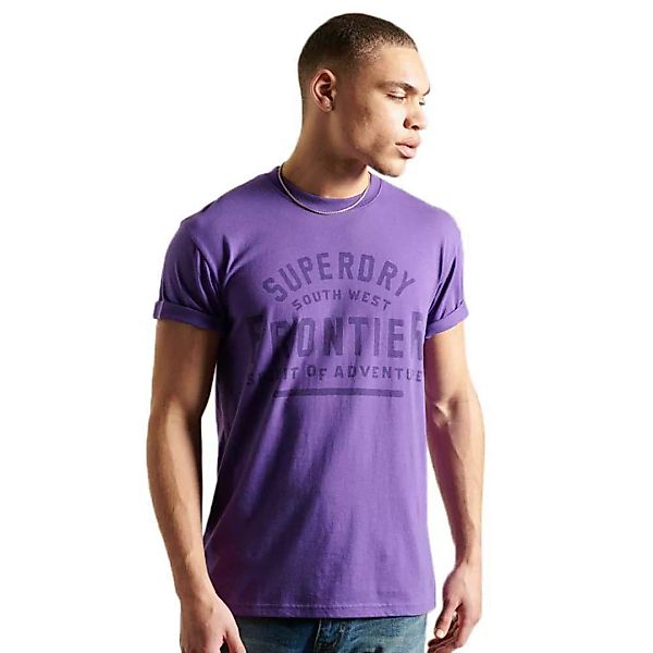 Superdry Heritage Mountain Relax Kurzarm T-shirt L Winter Purple günstig online kaufen