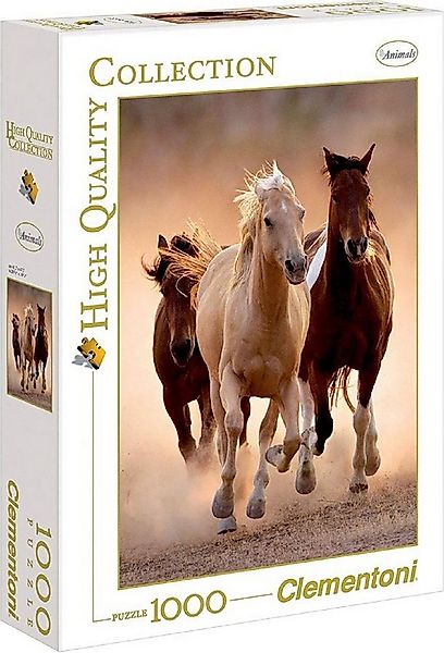 Clementoni® Puzzle Pferde High Quality Collection - 1000 Teile Puzzle - Run günstig online kaufen